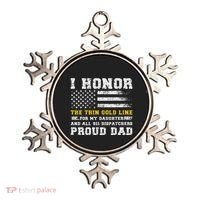 My Daughter 911 Dispatcher Dad Proud 911 Dispatcher Father Ornament thumb 0