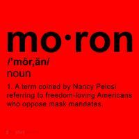 Moron Definition Anti Nancy Pelosi Funny Republican Santa Hat thumb 1