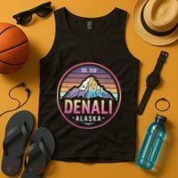 Mount Denali Alaska Mountaineer Climbing National Park Tank Top thumb 4