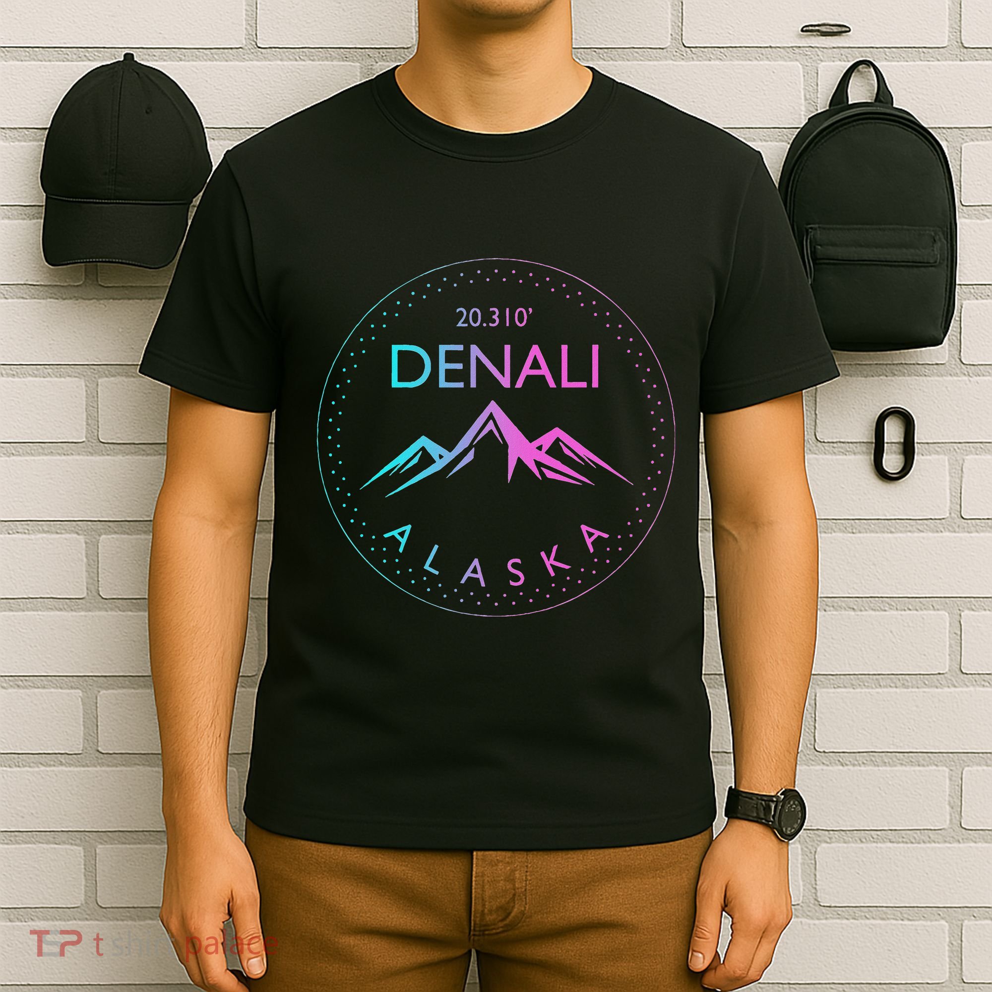 Mount Denali Alaska Mountaineer Climbing National Park T-Shirt