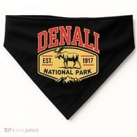 Mount Denali Alaska Mountaineer Climbing National Park USA-Made Doggie Bandana thumb 0