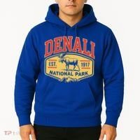 Mount Denali Alaska Mountaineer Climbing National Park Hoodie thumb 2