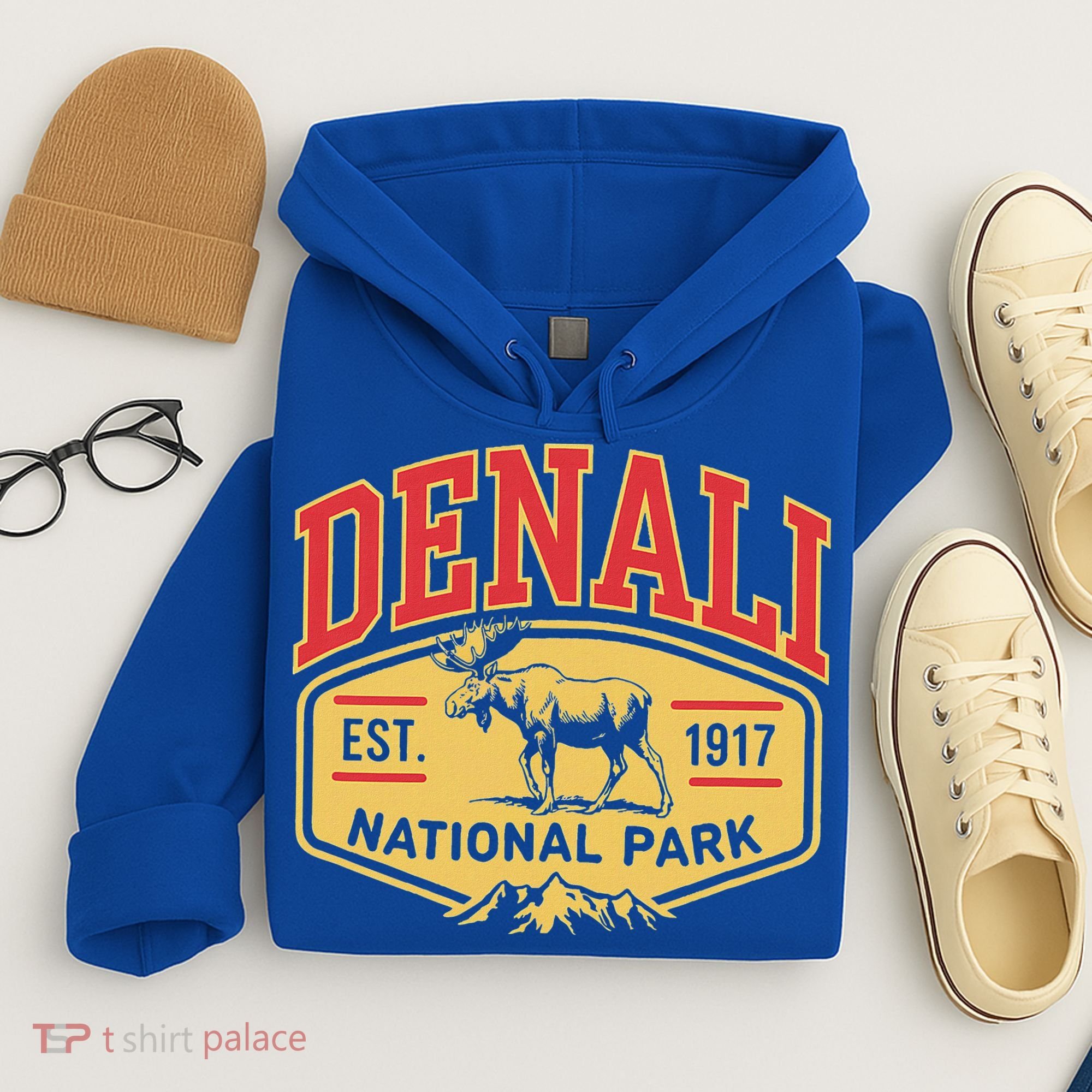 Mount Denali Alaska Mountaineer Climbing National Park Hoodie