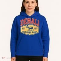 Mount Denali Alaska Mountaineer Climbing National Park Hoodie thumb 5