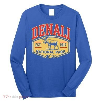 Mount Denali Alaska Mountaineer Climbing National Park Long Sleeve Shirt