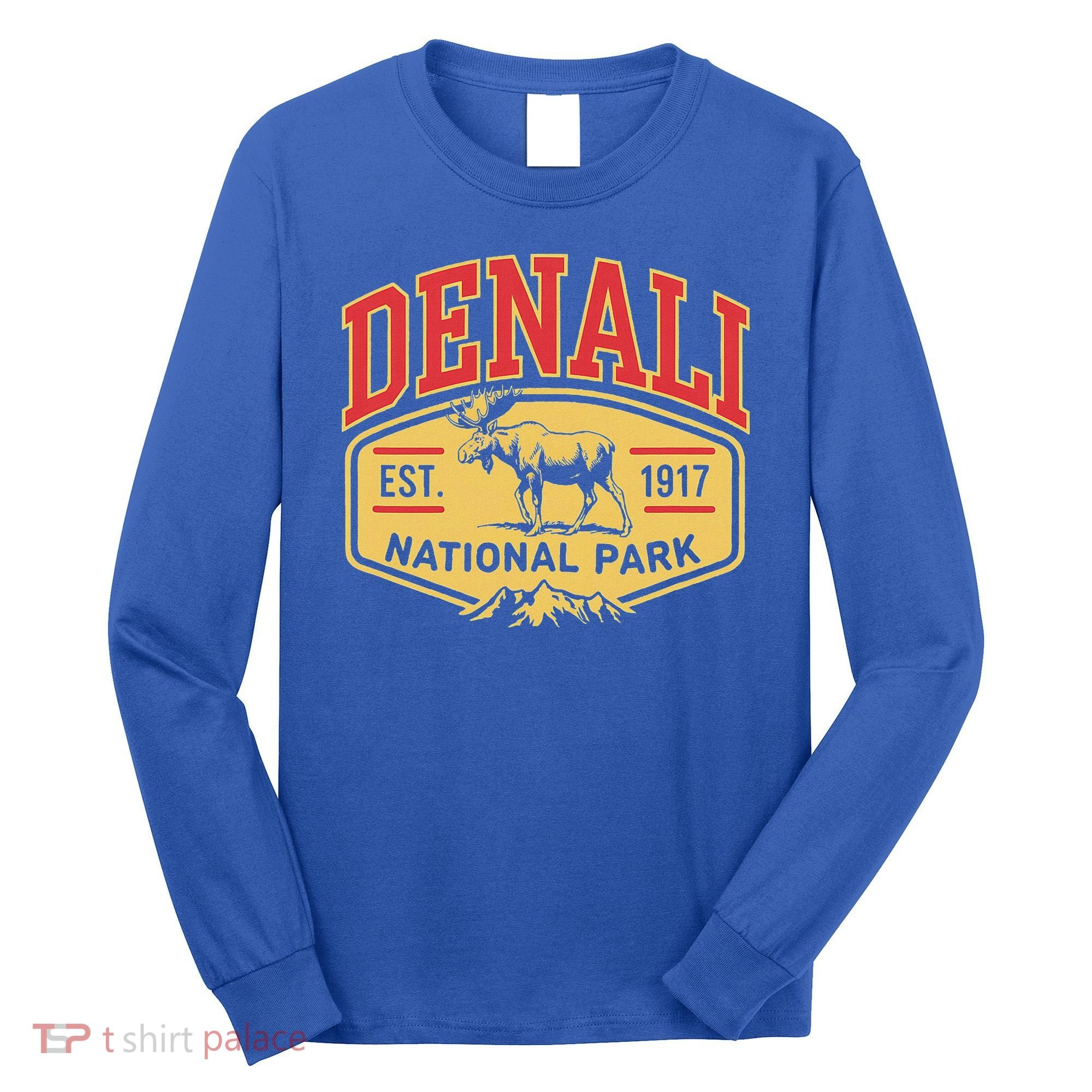 Mount Denali Alaska Mountaineer Climbing National Park Long Sleeve Shirt