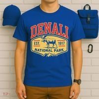 Mount Denali Alaska Mountaineer Climbing National Park T-Shirt thumb 6