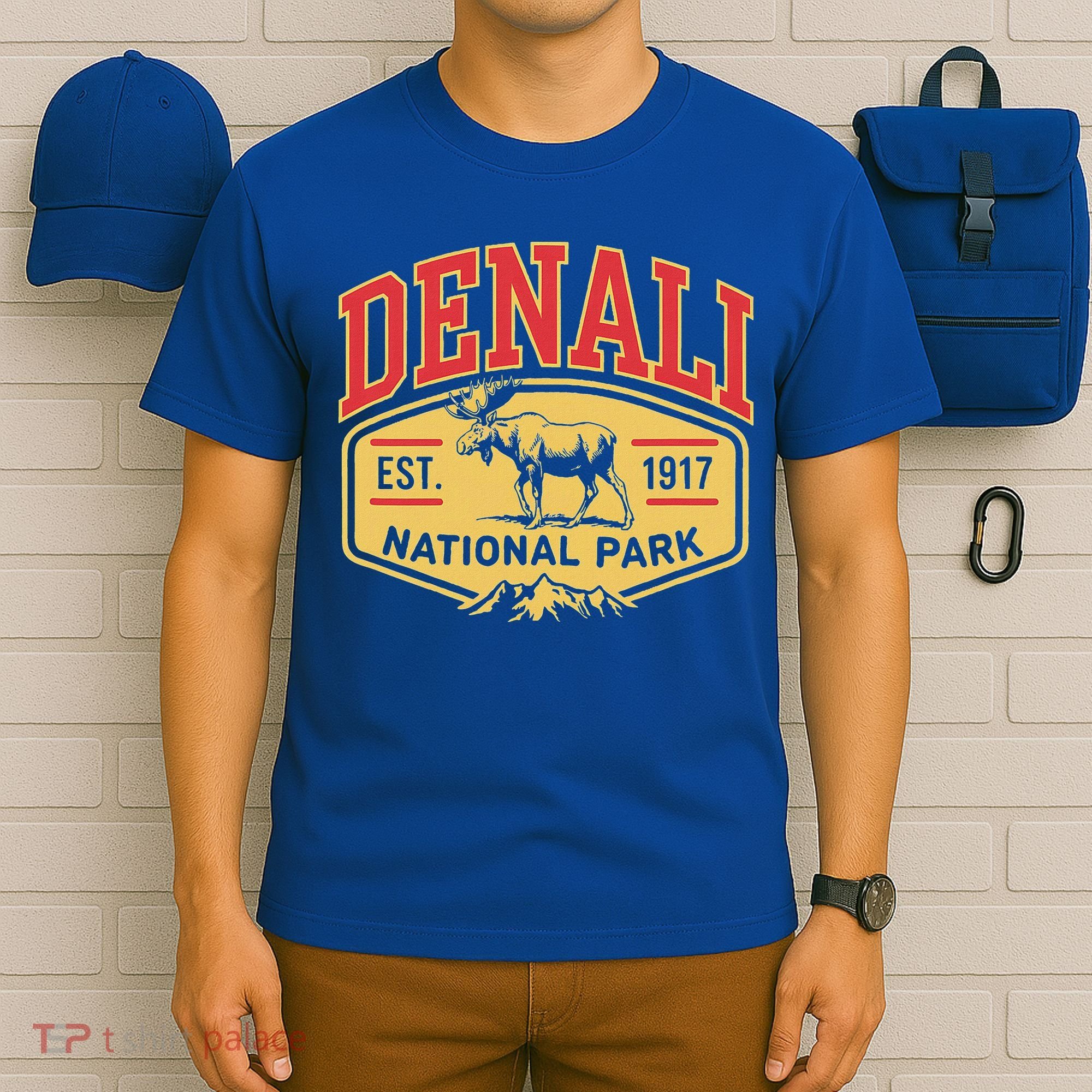 Mount Denali Alaska Mountaineer Climbing National Park T-Shirt