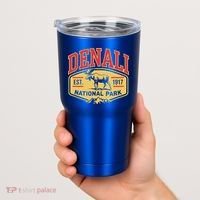 Mount Denali Alaska Mountaineer Climbing National Park Tumbler thumb 2