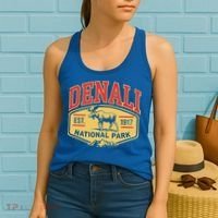 Mount Denali Alaska Mountaineer Climbing National Park Women's Tank Top thumb 2