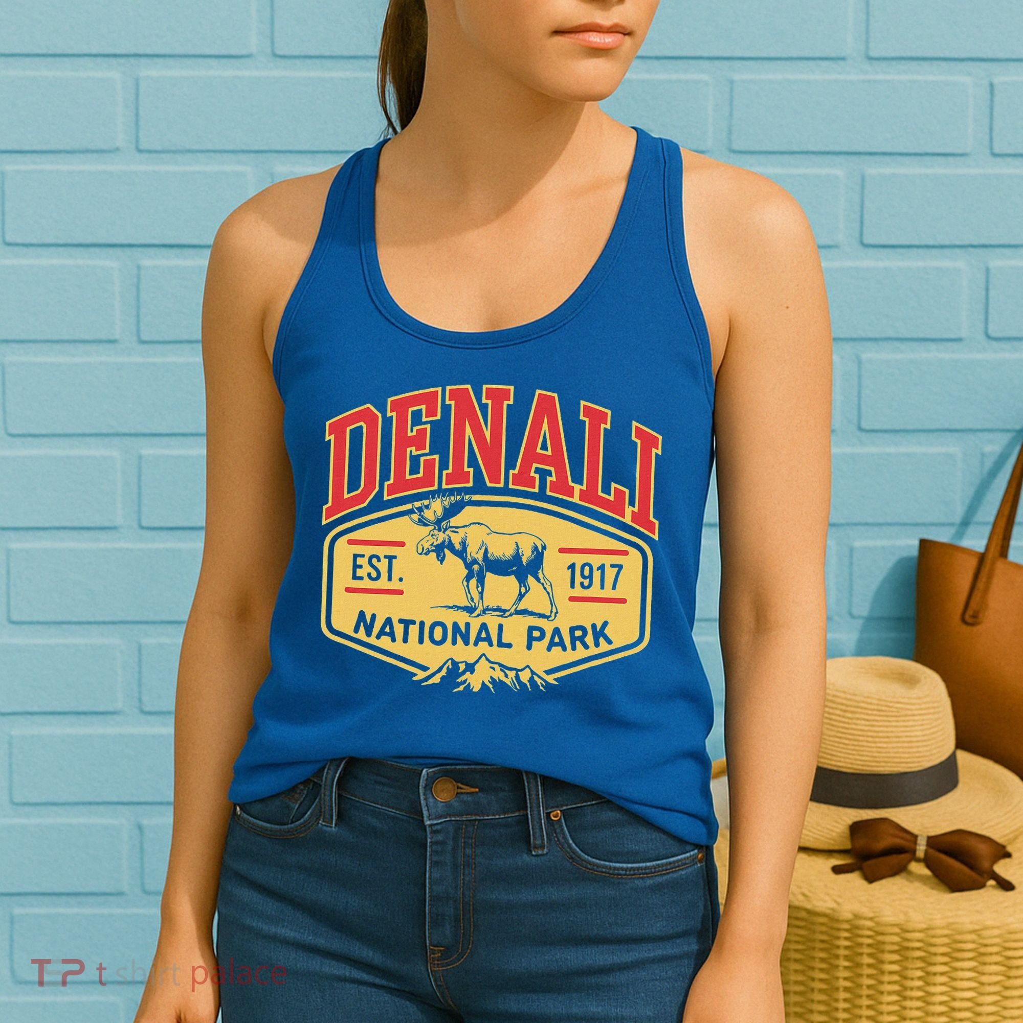 Mount Denali Alaska Mountaineer Climbing National Park Women's Tank Top