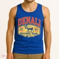 Mount Denali Alaska Mountaineer Climbing National Park Tank Top thumb 3