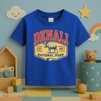 Mount Denali Alaska Mountaineer Climbing National Park Toddler T-Shirt thumb 3