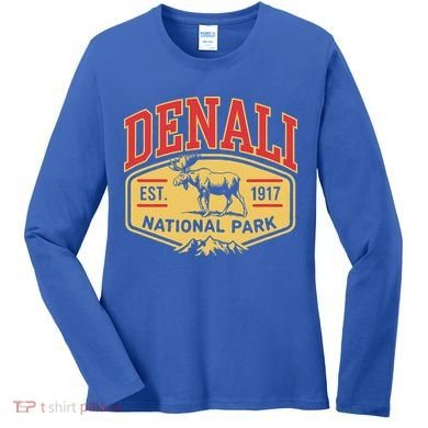 Mount Denali Alaska Mountaineer Climbing National Park Women's Long Sleeve Shirt