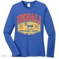 Mount Denali Alaska Mountaineer Climbing National Park Women's Long Sleeve Shirt thumb 0