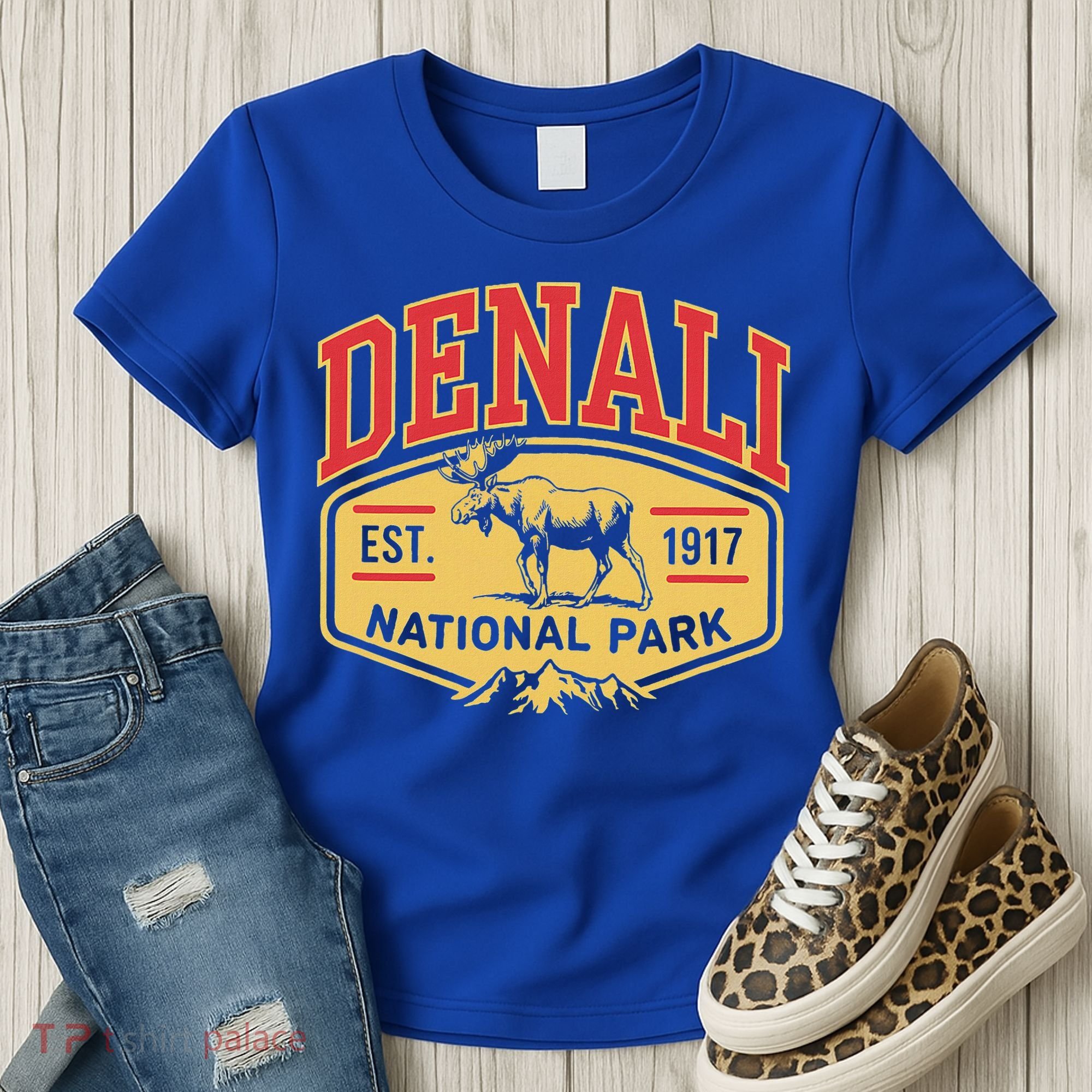 Mount Denali Alaska Mountaineer Climbing National Park Women's T-Shirt