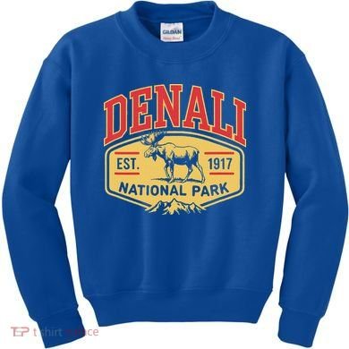 Mount Denali Alaska Mountaineer Climbing National Park Kids Sweatshirt