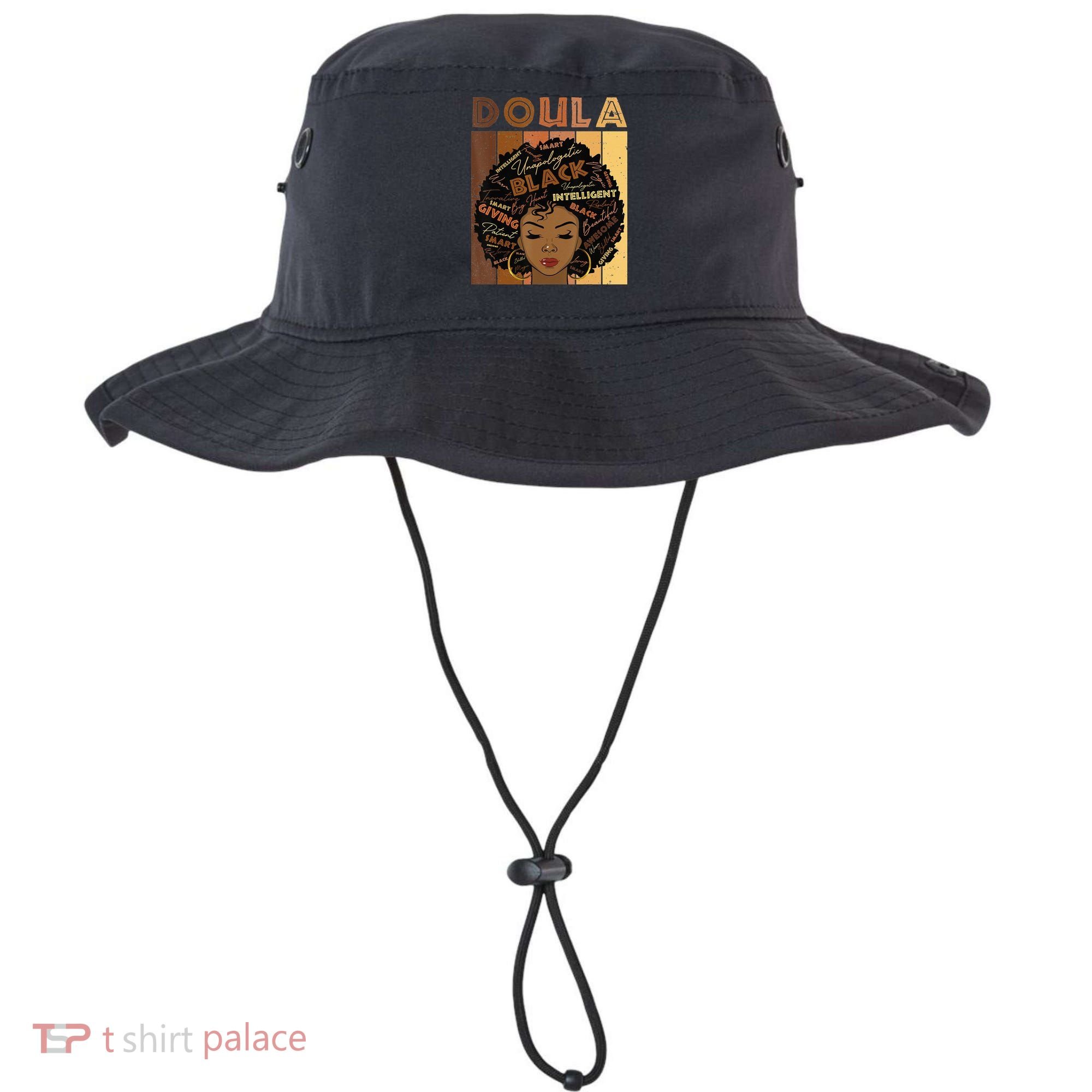 Melanin Doula Afro Hair Black History Month Bucket Hat