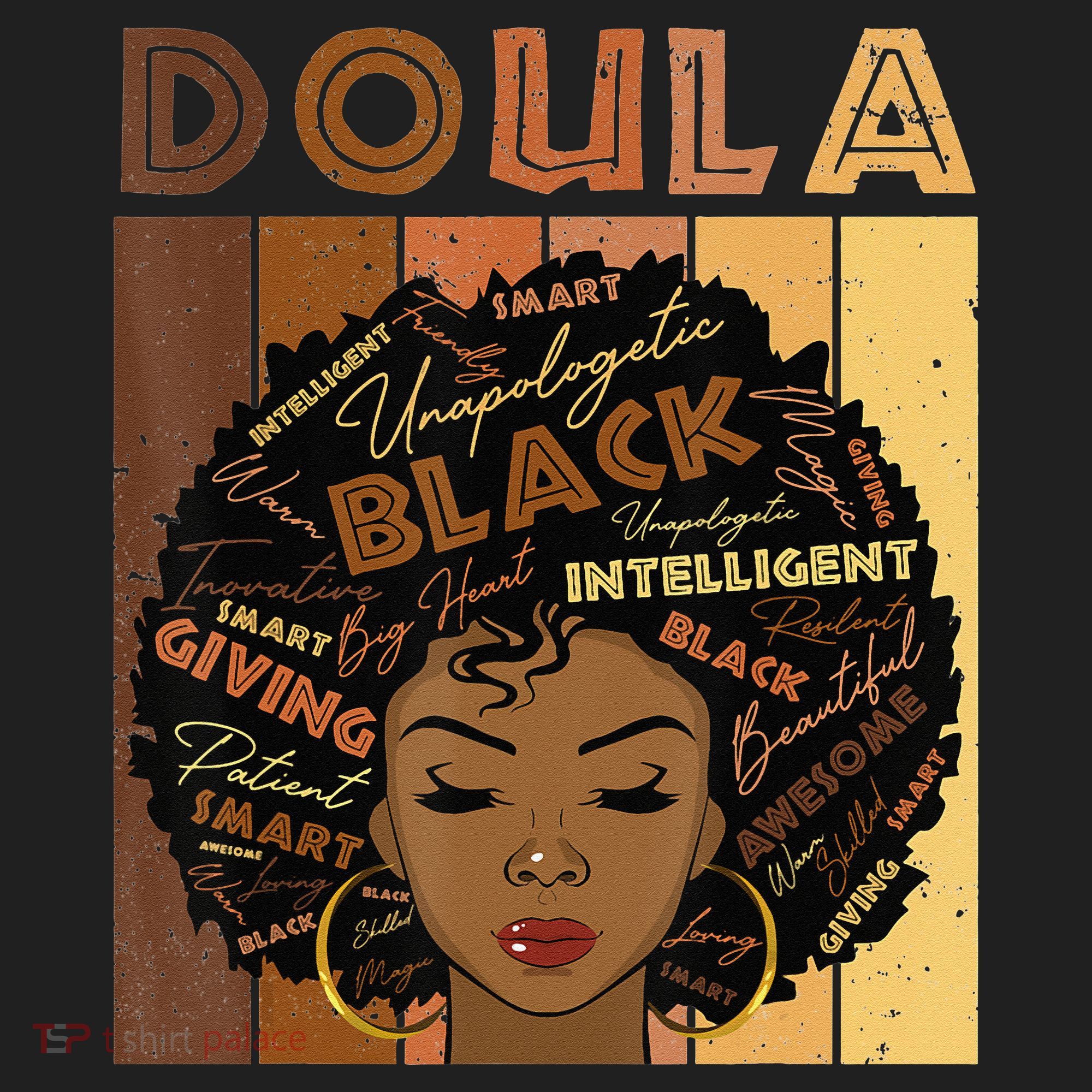 Melanin Doula Afro Hair Black History Month Tumbler
