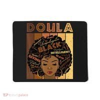 Melanin Doula Afro Hair Black History Month Mousepad thumb 0