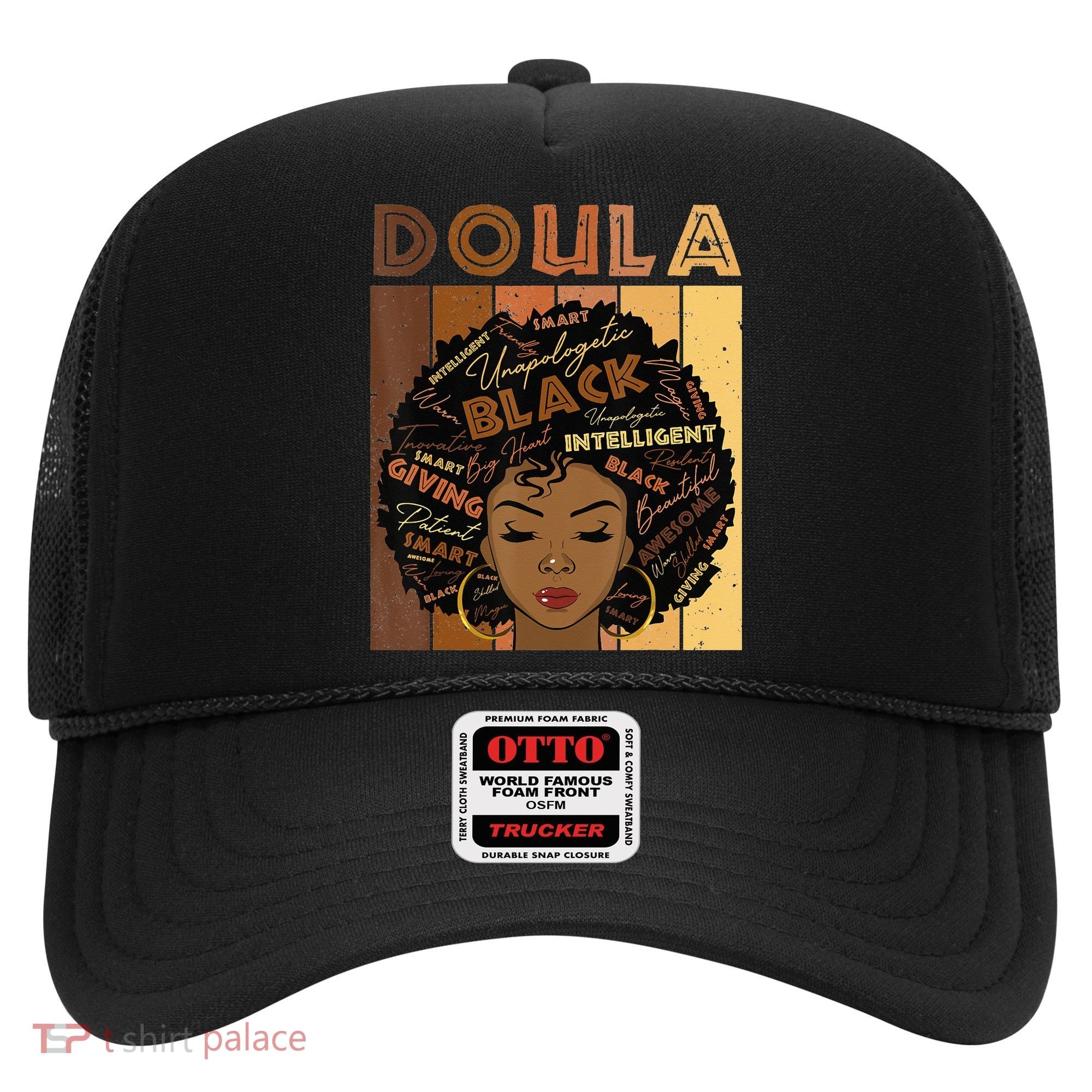 Melanin Doula Afro Hair Black History Month Hat