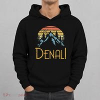 Mount Denali Alaska Mountains Camping Hiking Outdoor Hoodie thumb 0