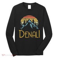 Mount Denali Alaska Mountains Camping Hiking Outdoor Long Sleeve Shirt thumb 0