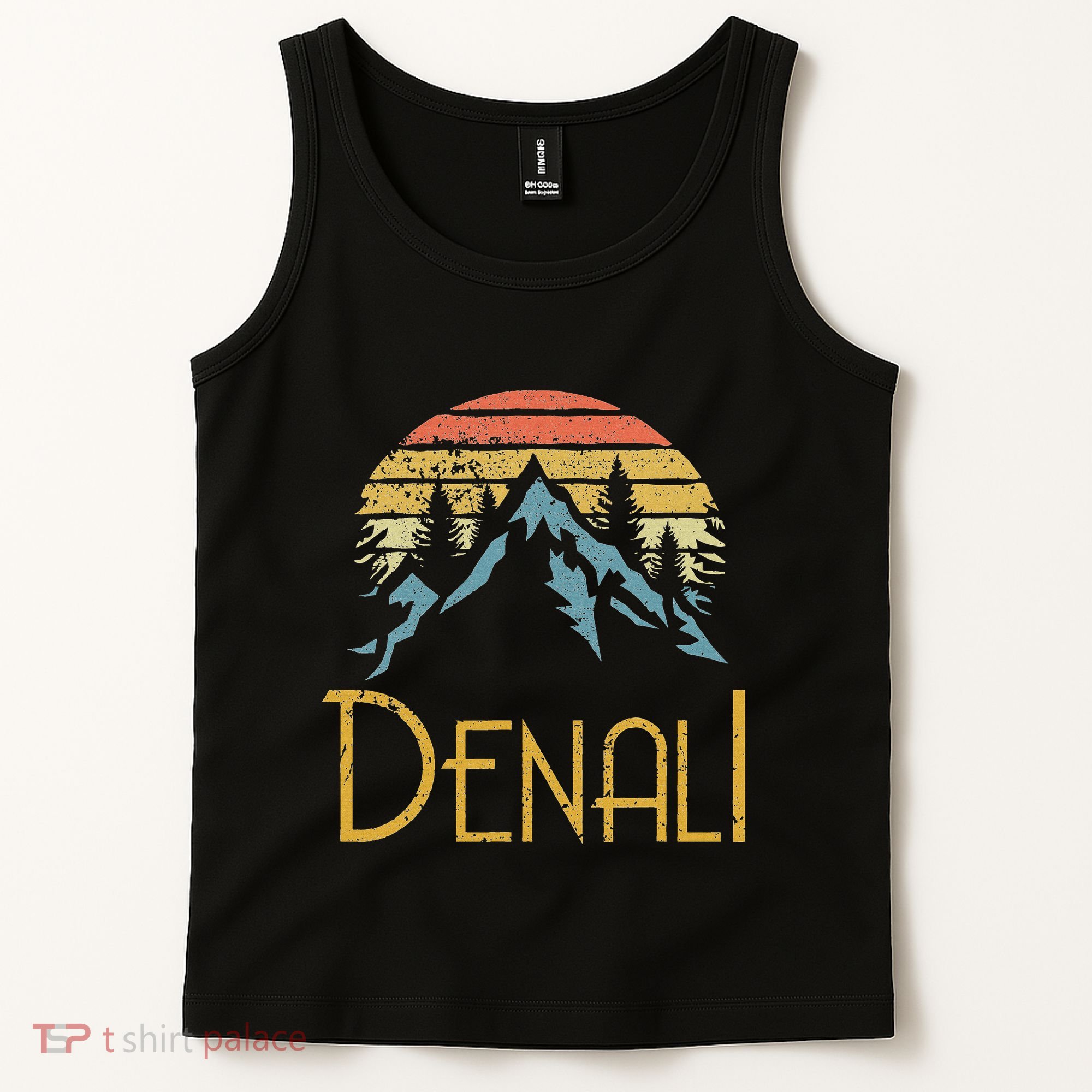 Mount Denali Alaska Mountains Camping Hiking Outdoor Tank Top