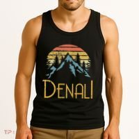Mount Denali Alaska Mountains Camping Hiking Outdoor Tank Top thumb 3