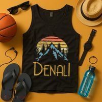 Mount Denali Alaska Mountains Camping Hiking Outdoor Tank Top thumb 4