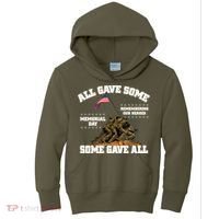Memorial Day All Gave Some Some Gave All Remembering Our Heroes Kids Hoodie thumb 0