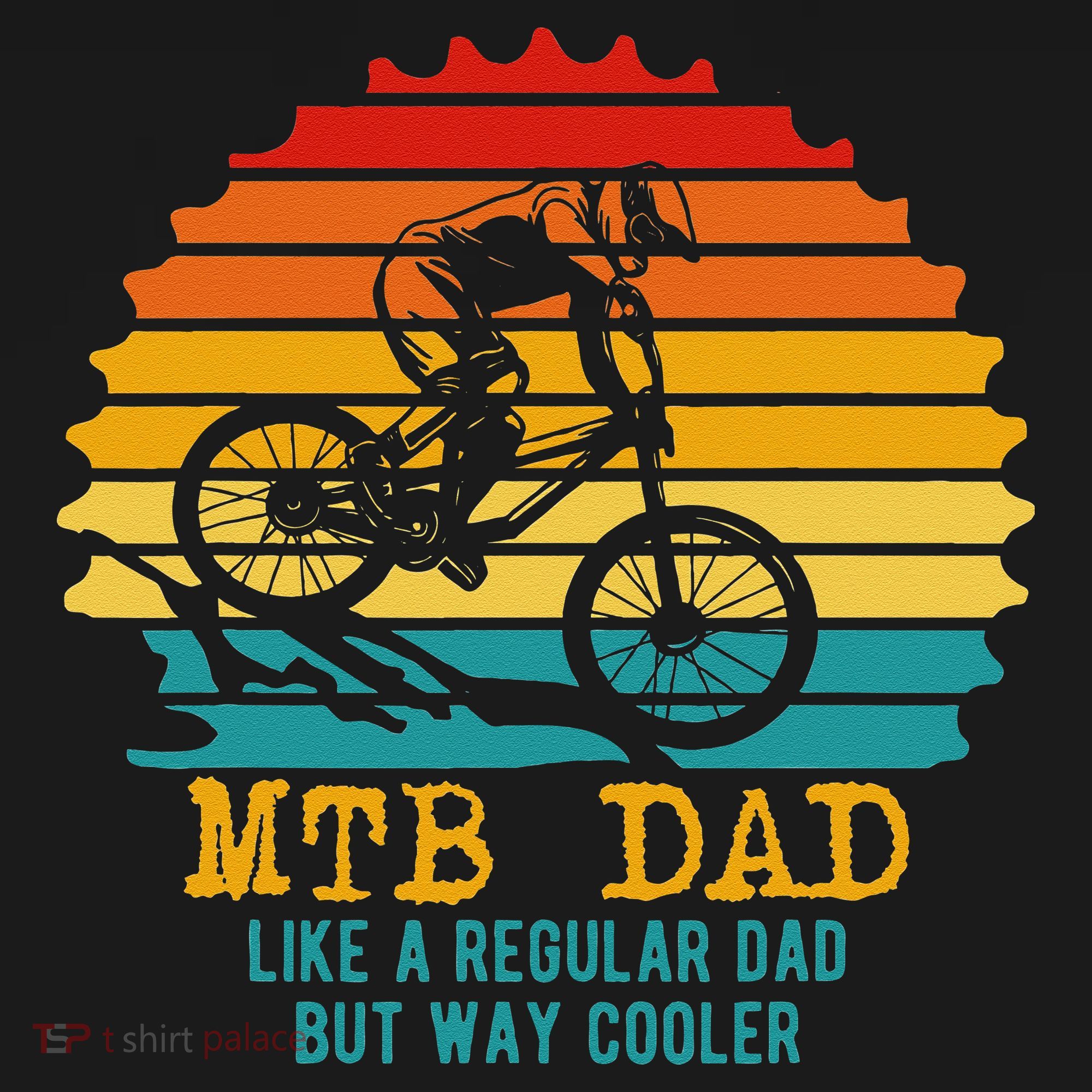 MTB Dad Apparel Retro Mountain Bike Dad Doggie Tank
