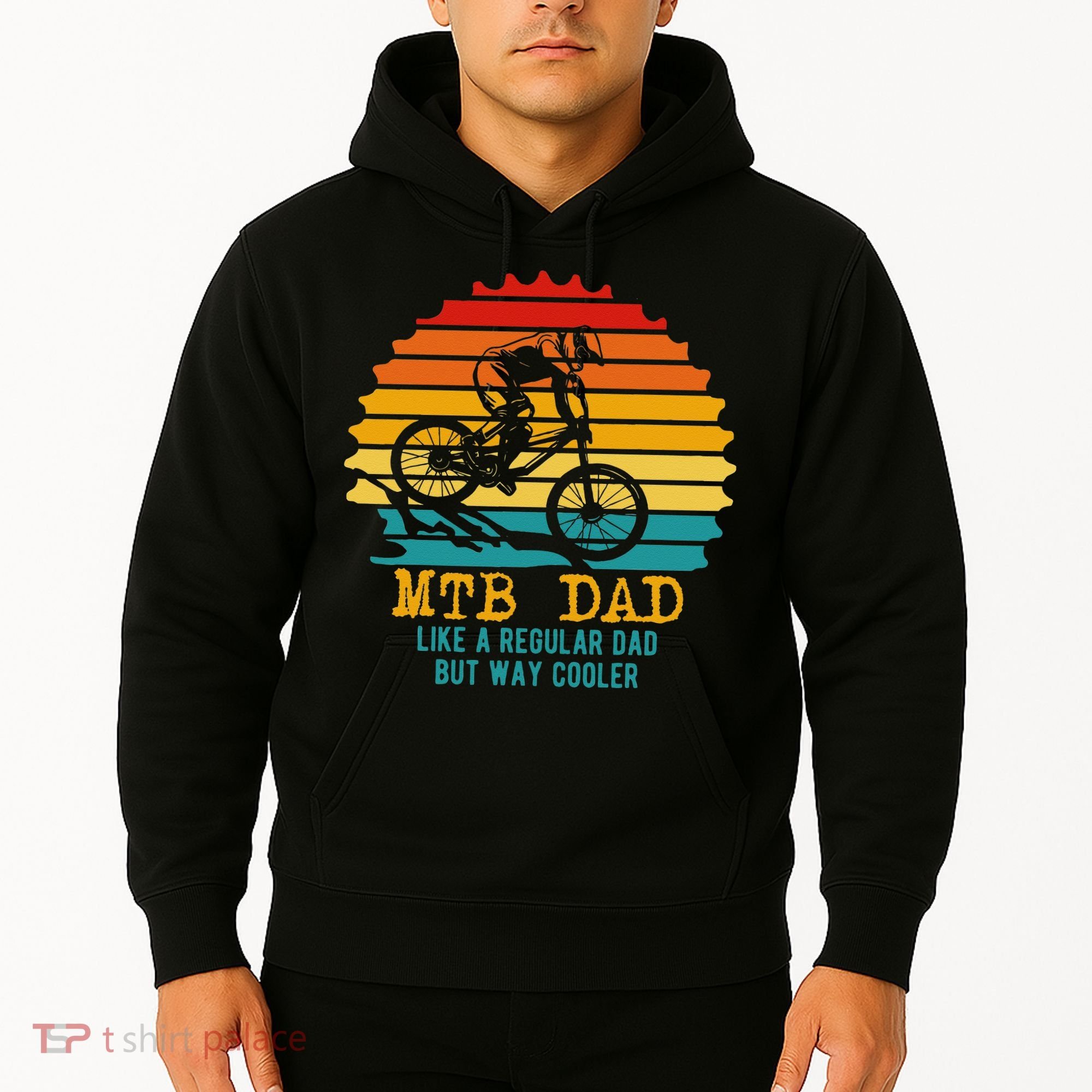 MTB Dad Apparel Retro Mountain Bike Dad Hoodie