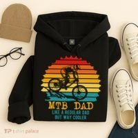 MTB Dad Apparel Retro Mountain Bike Dad Hoodie thumb 4