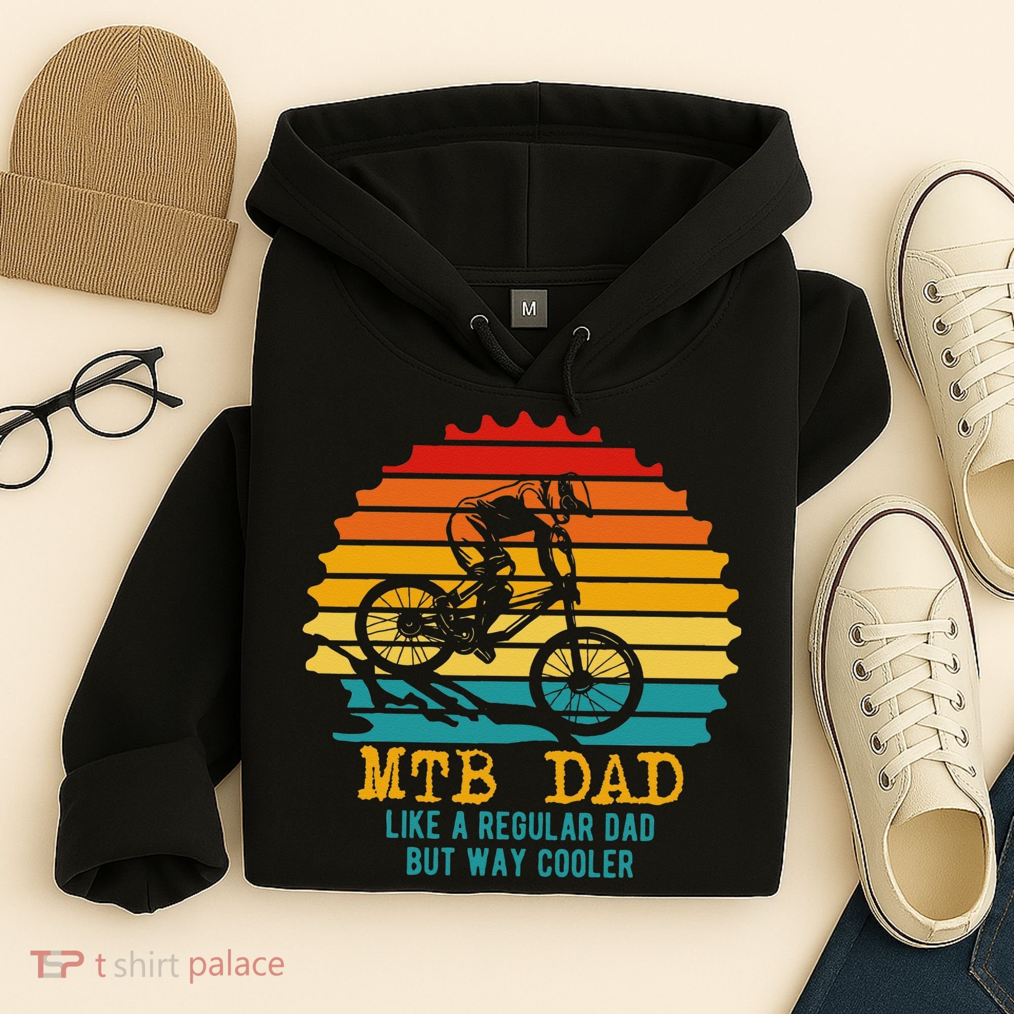 MTB Dad Apparel Retro Mountain Bike Dad Hoodie
