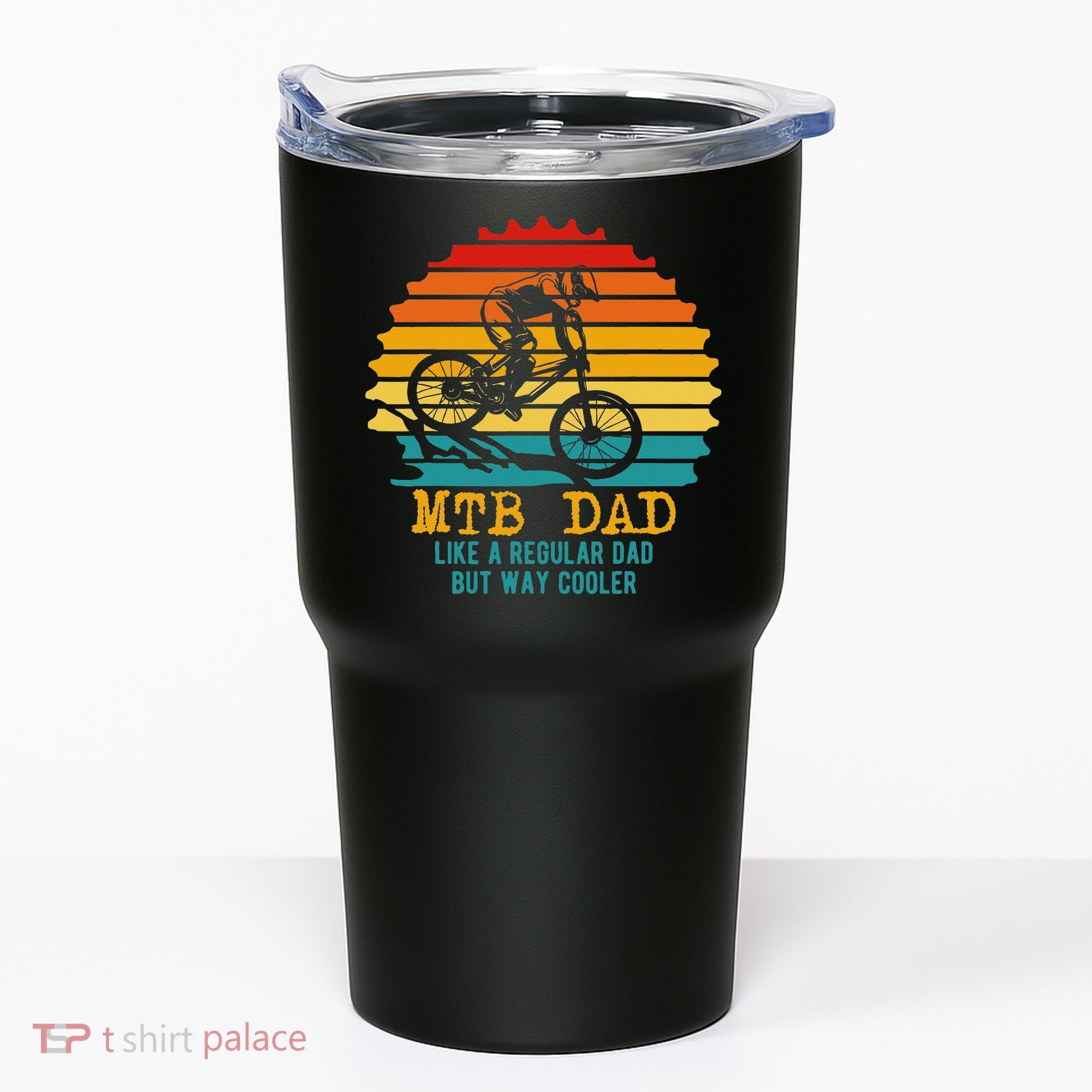 MTB Dad Apparel Retro Mountain Bike Dad Tumbler