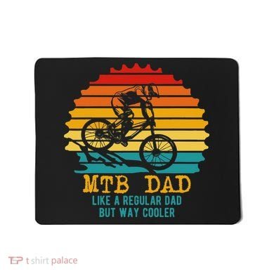 MTB Dad Apparel Retro Mountain Bike Dad Mousepad