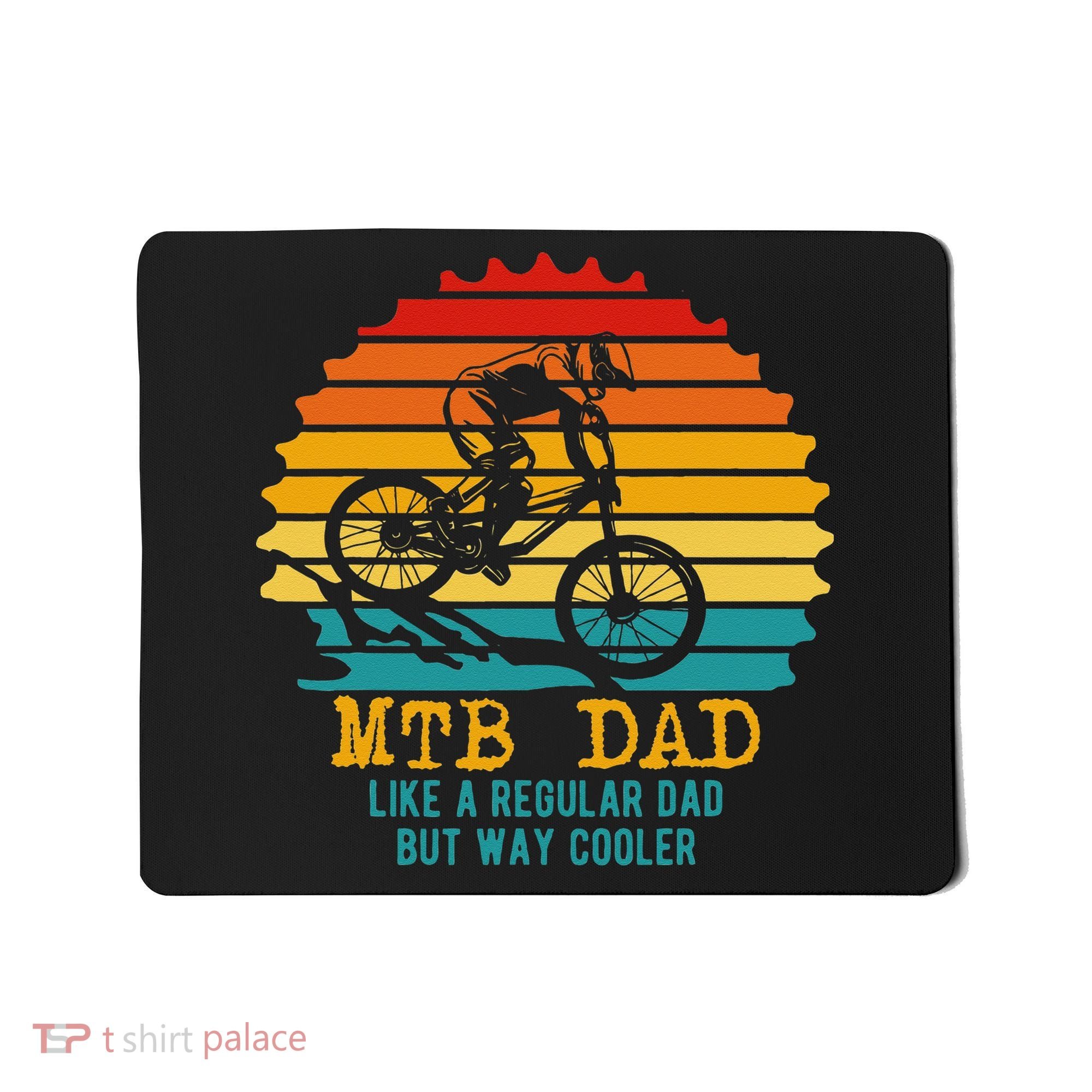 MTB Dad Apparel Retro Mountain Bike Dad Mousepad