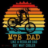 MTB Dad Apparel Retro Mountain Bike Dad Mousepad thumb 1