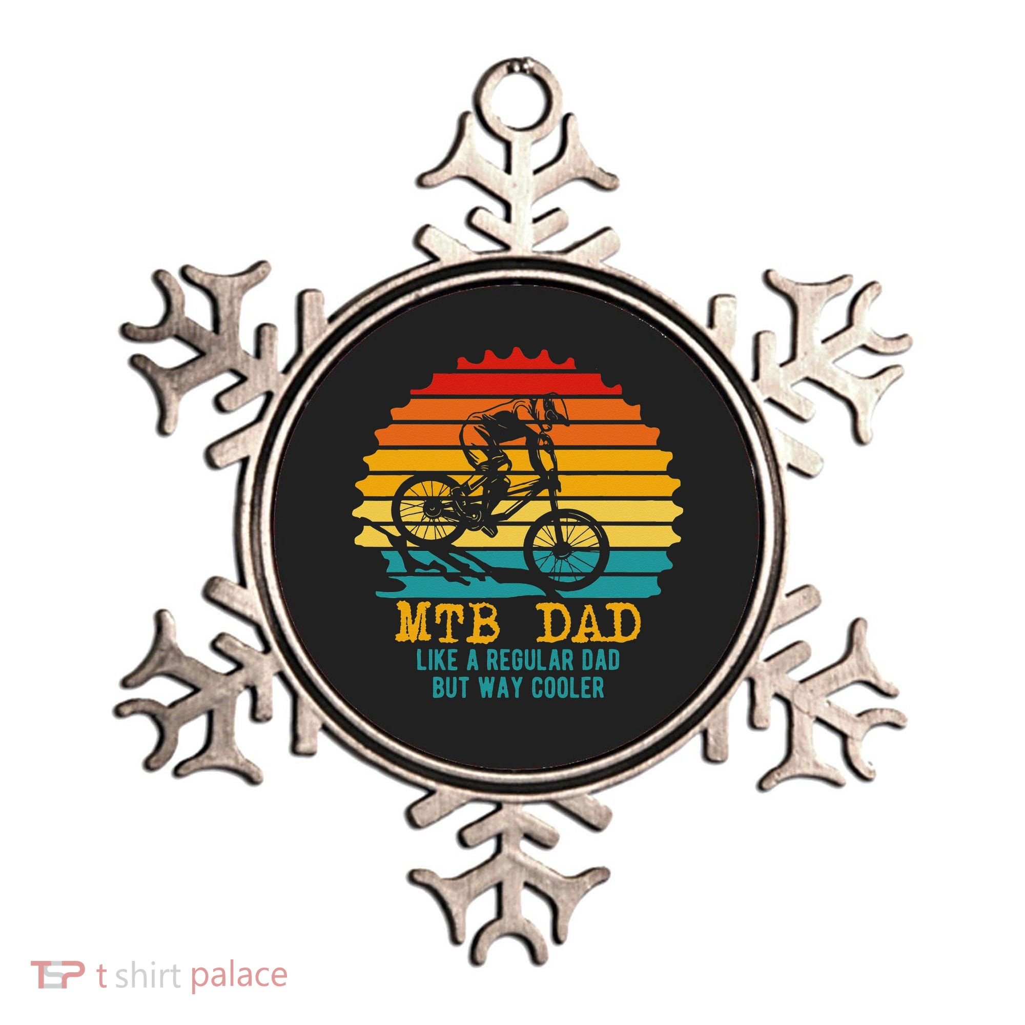 MTB Dad Apparel Retro Mountain Bike Dad Ornament