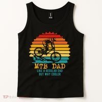 MTB Dad Apparel Retro Mountain Bike Dad Tank Top thumb 2