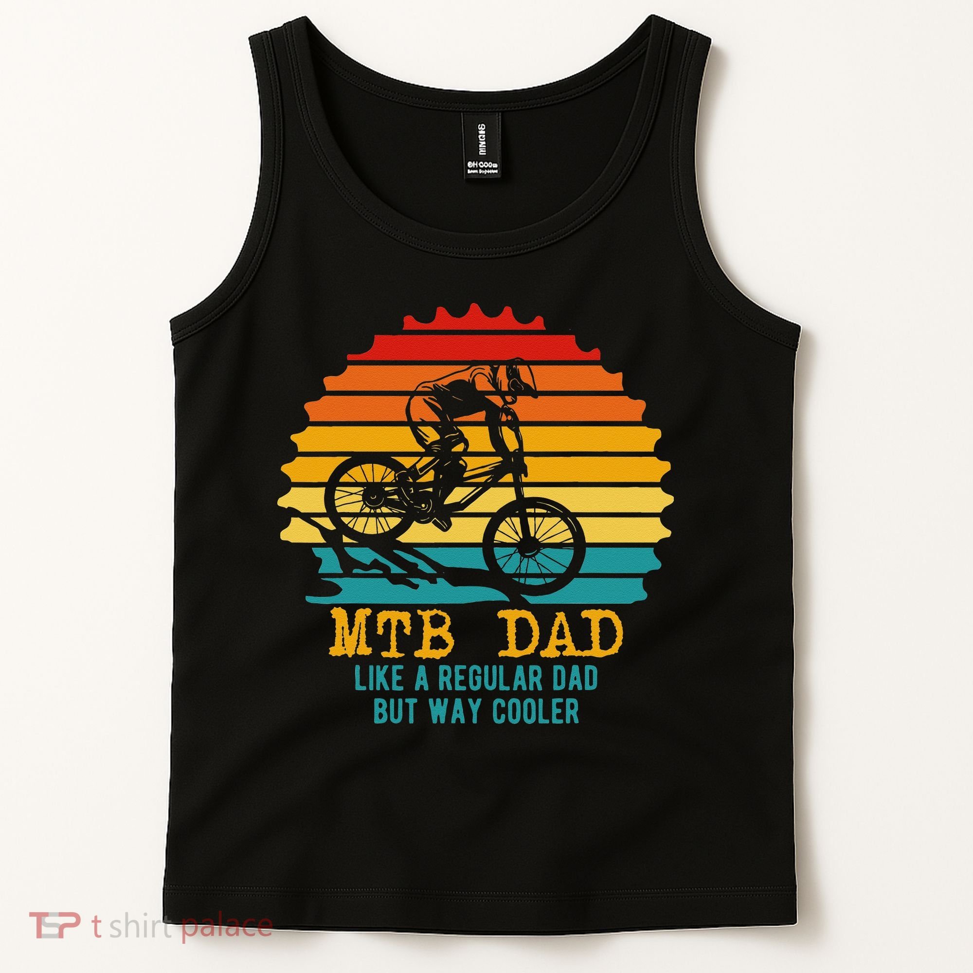 MTB Dad Apparel Retro Mountain Bike Dad Tank Top