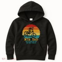 MTB Dad Apparel Retro Mountain Bike Dad Kids Hoodie thumb 0