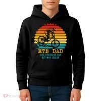 MTB Dad Apparel Retro Mountain Bike Dad Kids Hoodie thumb 4