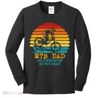 MTB Dad Apparel Retro Mountain Bike Dad Kids Long Sleeve Shirt thumb 0