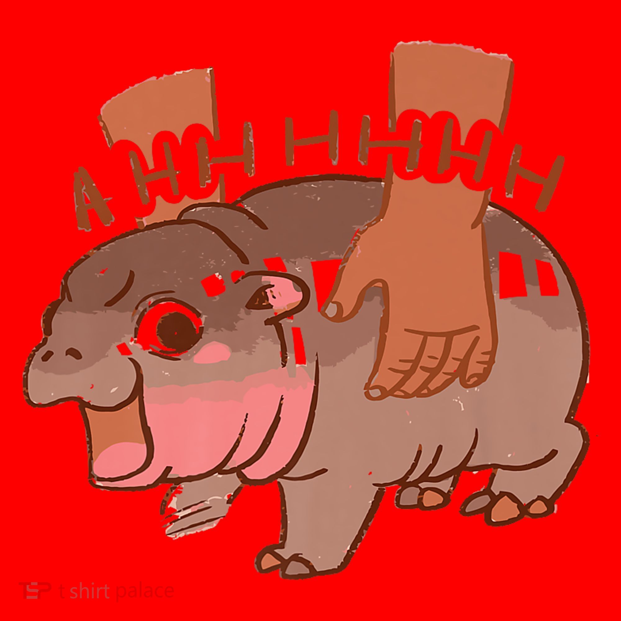 Moo Deng A Hh Hhhh Hippo Funny Santa Hat
