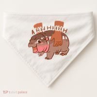 Moo Deng A Hh Hhhh Hippo Funny USA-Made Doggie Bandana thumb 0
