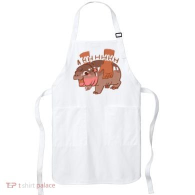 Moo Deng A Hh Hhhh Hippo Funny Apron
