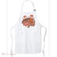 Moo Deng A Hh Hhhh Hippo Funny Apron thumb 0