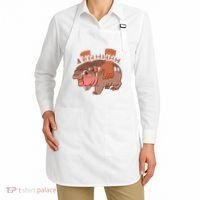 Moo Deng A Hh Hhhh Hippo Funny Apron thumb 2